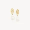 Bijoux-Chloé Boucles D'Oreilles Darcey Lace Pearl