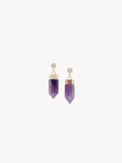 Bijoux-Chloé Boucles D'Oreilles Jemma Purple - Pink 1