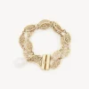 Bijoux-Chloé Bracelet Darcey Lace Gold Color