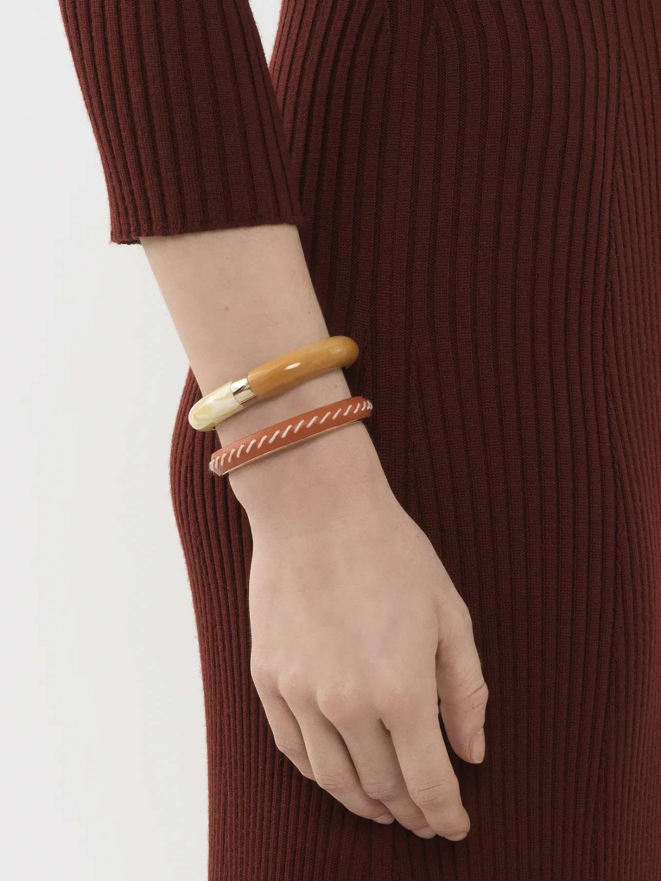 Bijoux-Chloé Bracelet Jonc Kattie Henna Orange