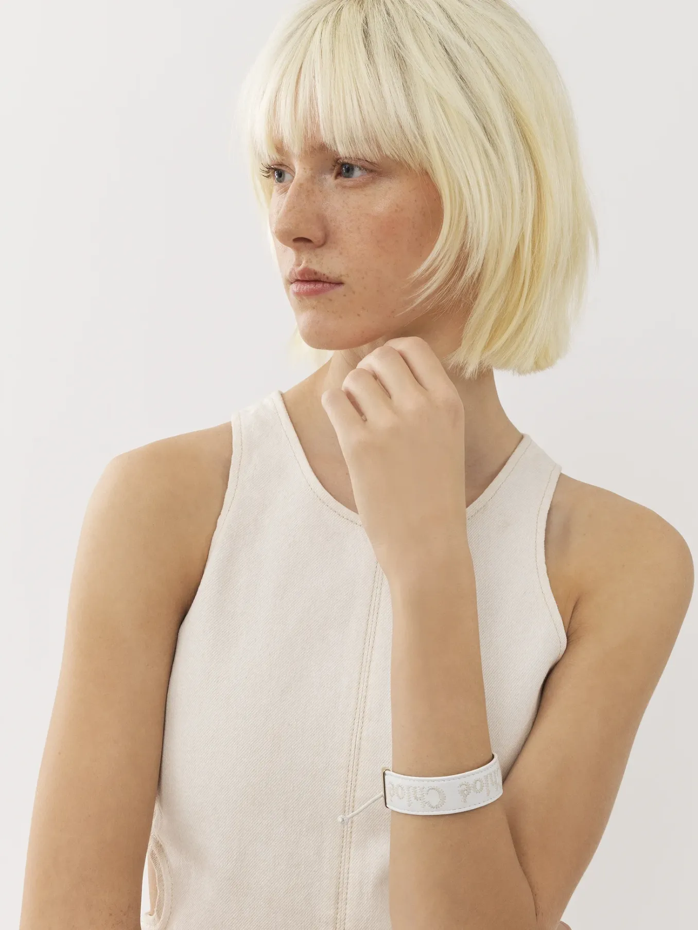 Bijoux-Chloé Bracelet Woody Blanc