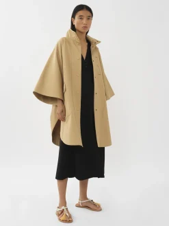 Vêtements-Chloé Cape A Simple Boutonnage Jungle Brown