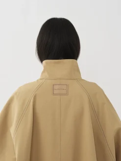 Vêtements-Chloé Cape A Simple Boutonnage Jungle Brown