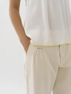 Vêtements-Chloé Caraco White Pink