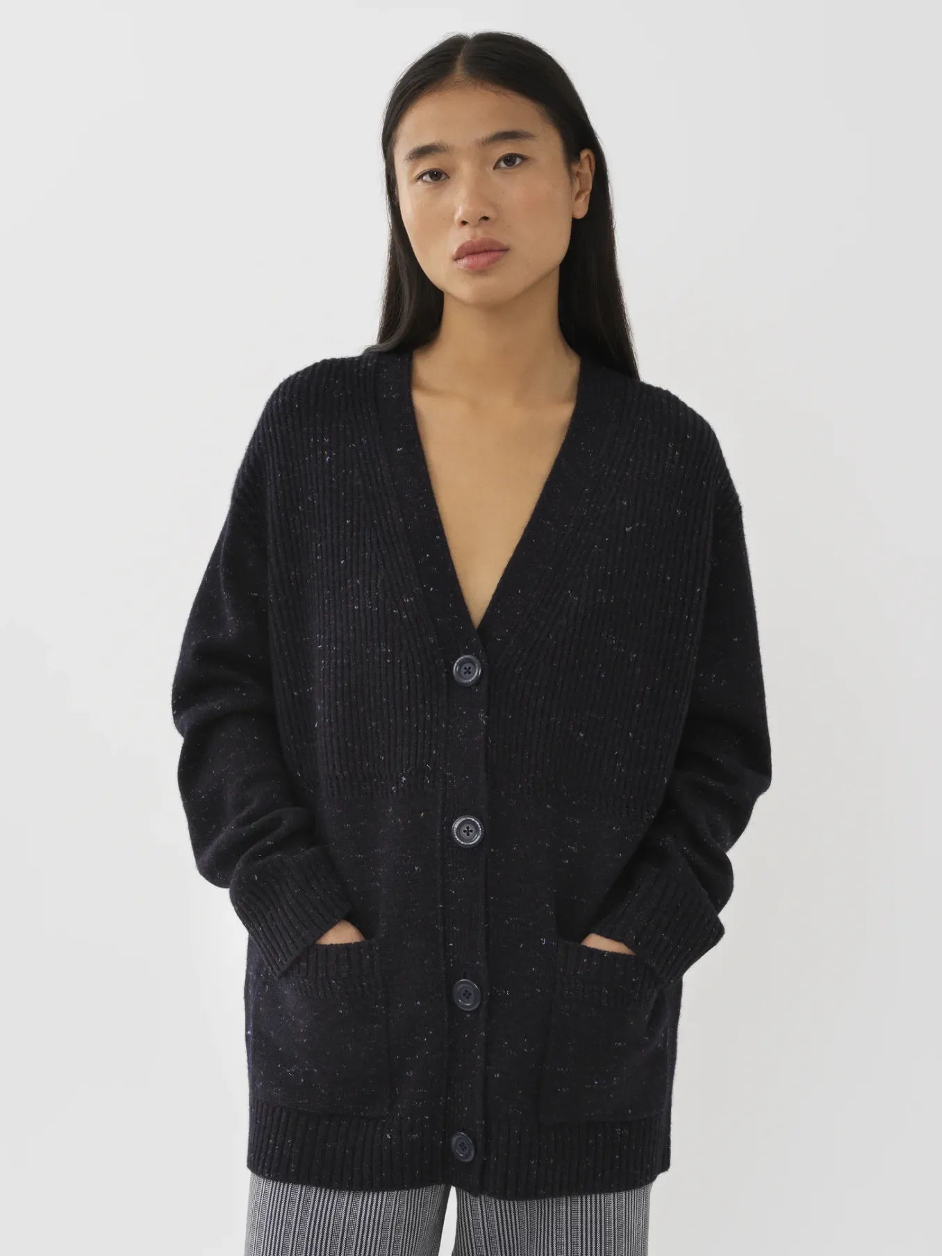Vêtements-Chloé Cardigan Col V Ink Navy