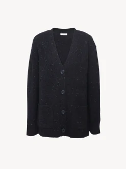 Vêtements-Chloé Cardigan Col V Ink Navy