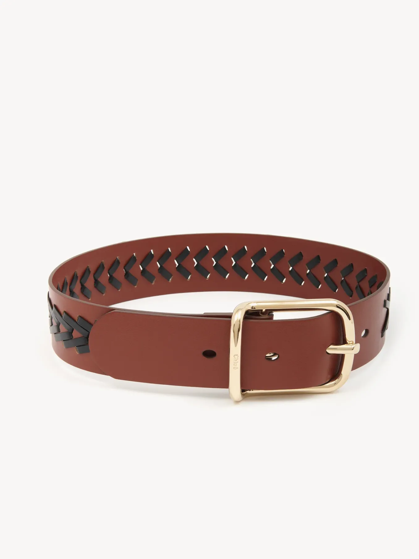 Ceintures-Chloé Ceinture Large Micah Brown - Black 1