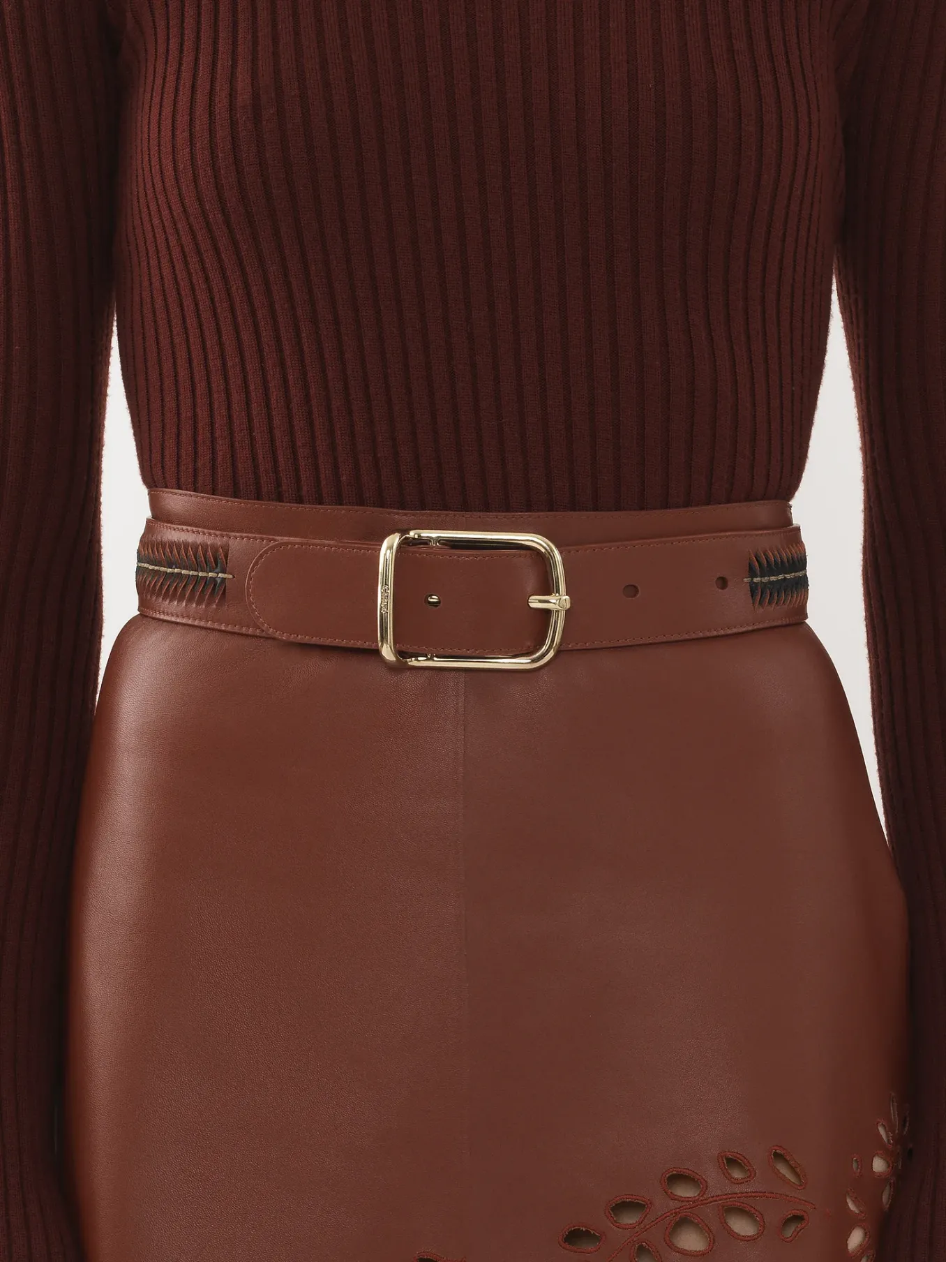 Ceintures-Chloé Ceinture Louela Brown - Black 1