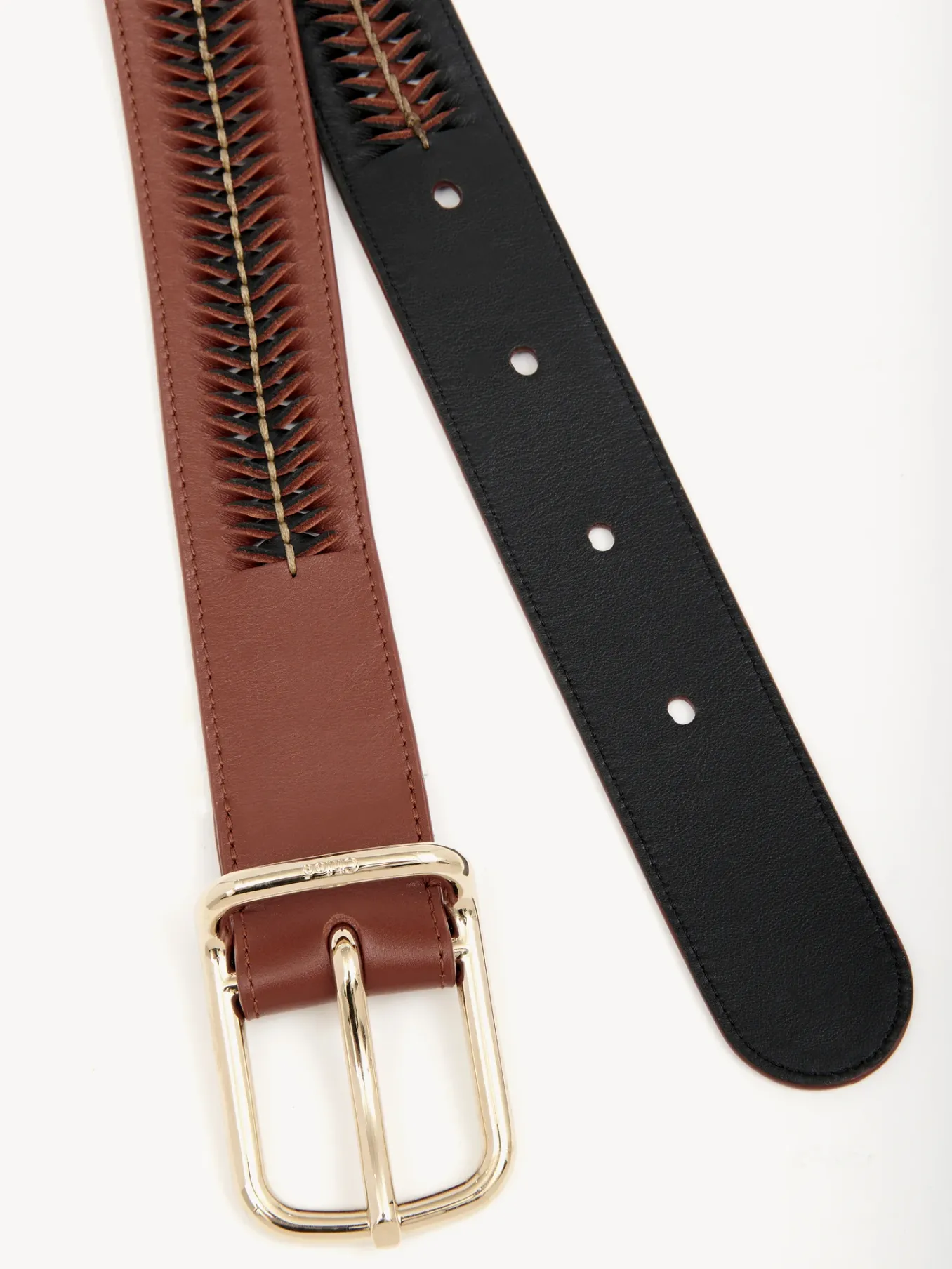 Ceintures-Chloé Ceinture Louela Brown - Black 1