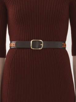 Ceintures-Chloé Ceinture Micah Brown - Orange 1