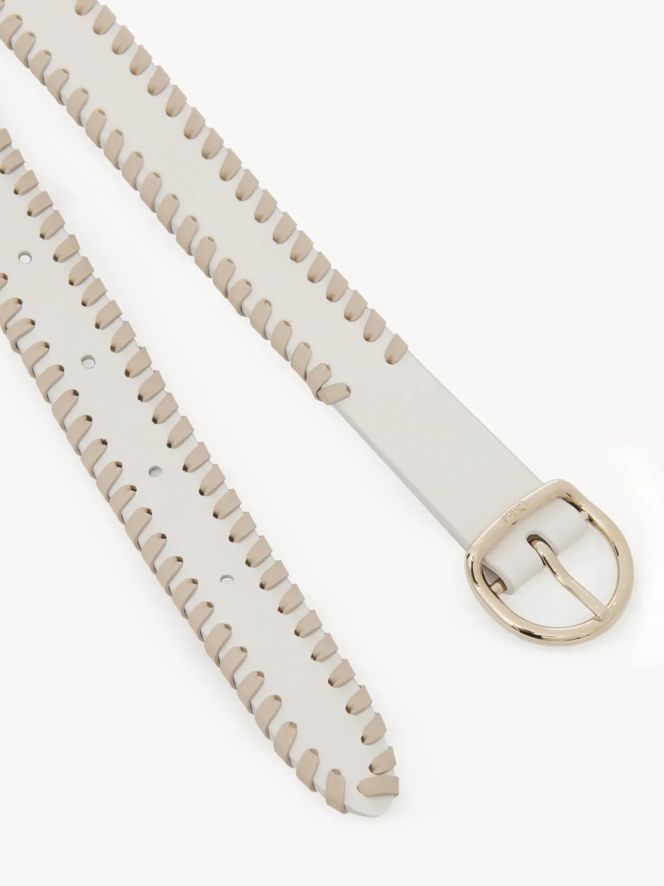 Ceintures-Chloé Ceinture Mony White - Beige 1