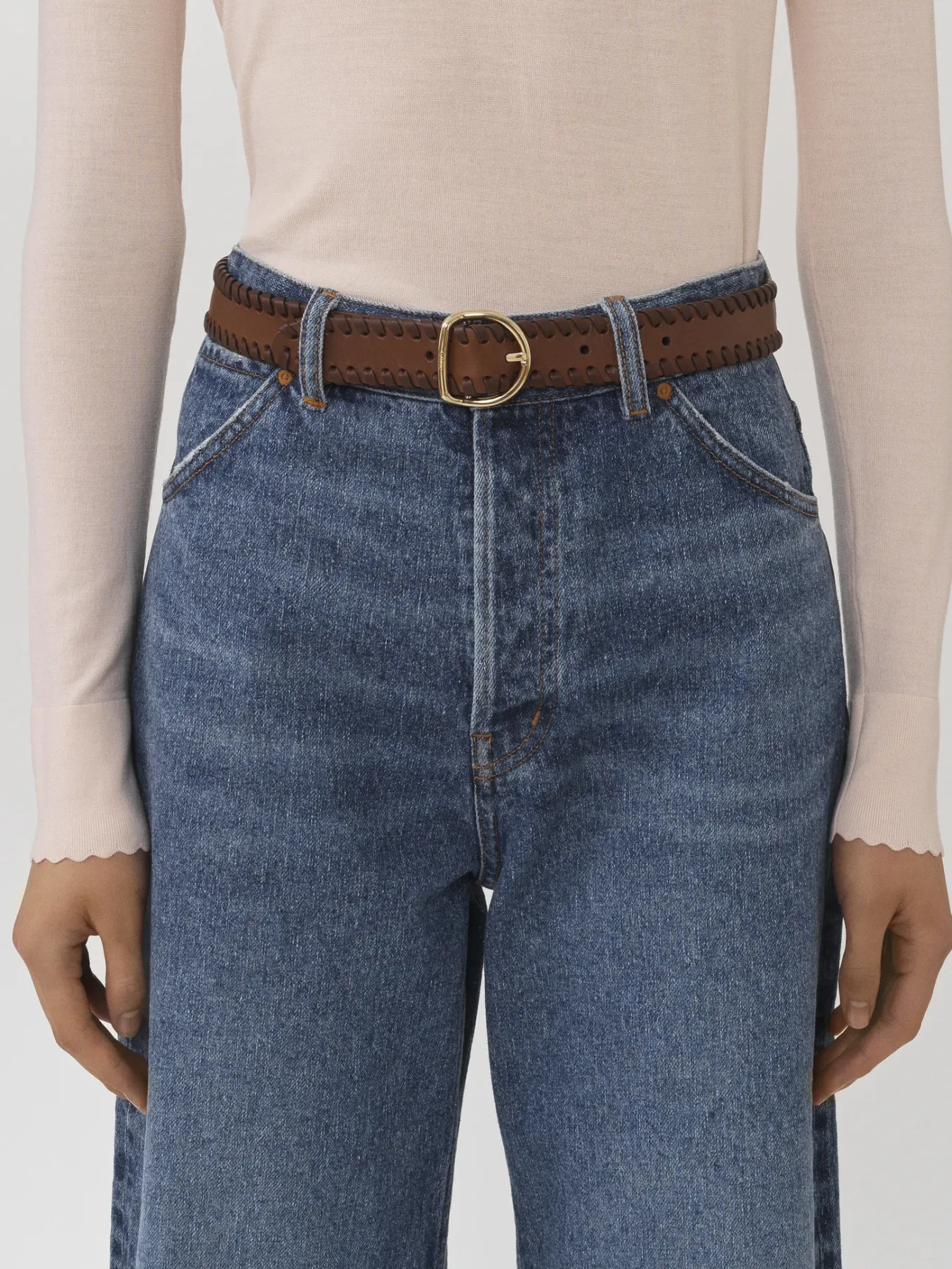 Ceintures-Chloé Ceinture Mony Pure Brown