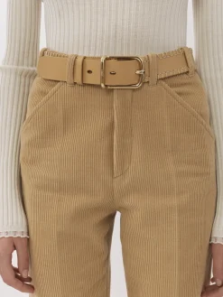Ceintures-Chloé Ceinture Moyenne Louela Milky Brown