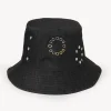 Chapeaux Et Gants-Chloé Chapeau Bob A Oeillets Noir