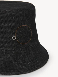 Chapeaux Et Gants-Chloé Chapeau Bob A Oeillets Noir