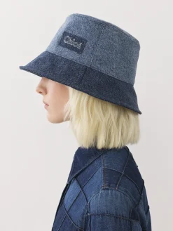 Denim-Chloé Chapeau Bob Romy Multicolor Blue 1
