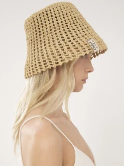 Tenues De Plage-Chloé Chapeau Cloche Straw Beige