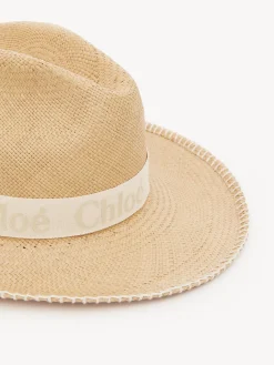 Tenues De Plage-Chloé Chapeau Panama Woody Straw Beige