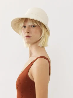 Chapeaux Et Gants-Chloé Chapeau Piia Chloe X Eres Iconic Milk