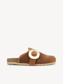 Sandales Et Espadrilles-Chloé Chaussons De Ville Chany Tan - Chocolate - Tobacco