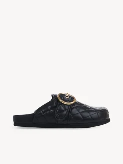 Sandales Et Espadrilles-Chloé Chaussons De Ville Jodie Noir