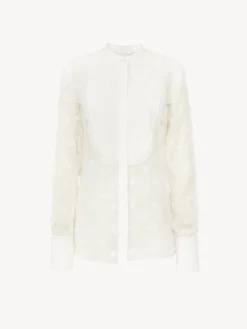Tops Et Blouses-Chloé Chemise A Plastron Iconic Milk