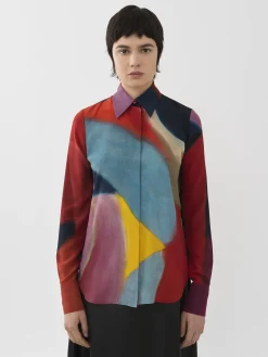 Tops Et Blouses-Chloé Chemise Caroline Denervaud Pour Chloe Multicolor 1