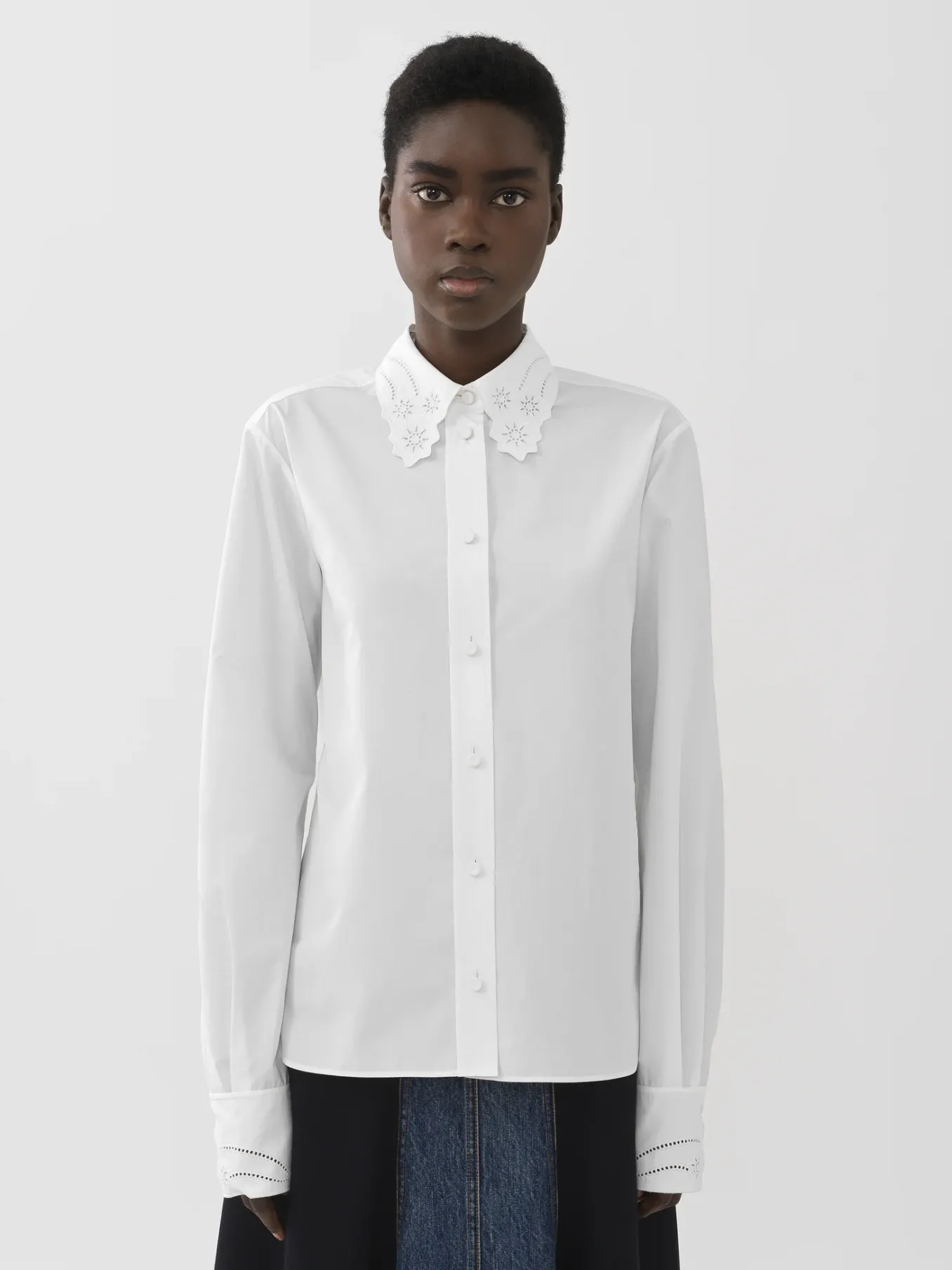 Tops Et Blouses-Chloé Chemise Classique Blanc
