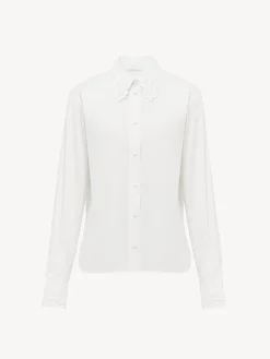 Tops Et Blouses-Chloé Chemise Classique Blanc