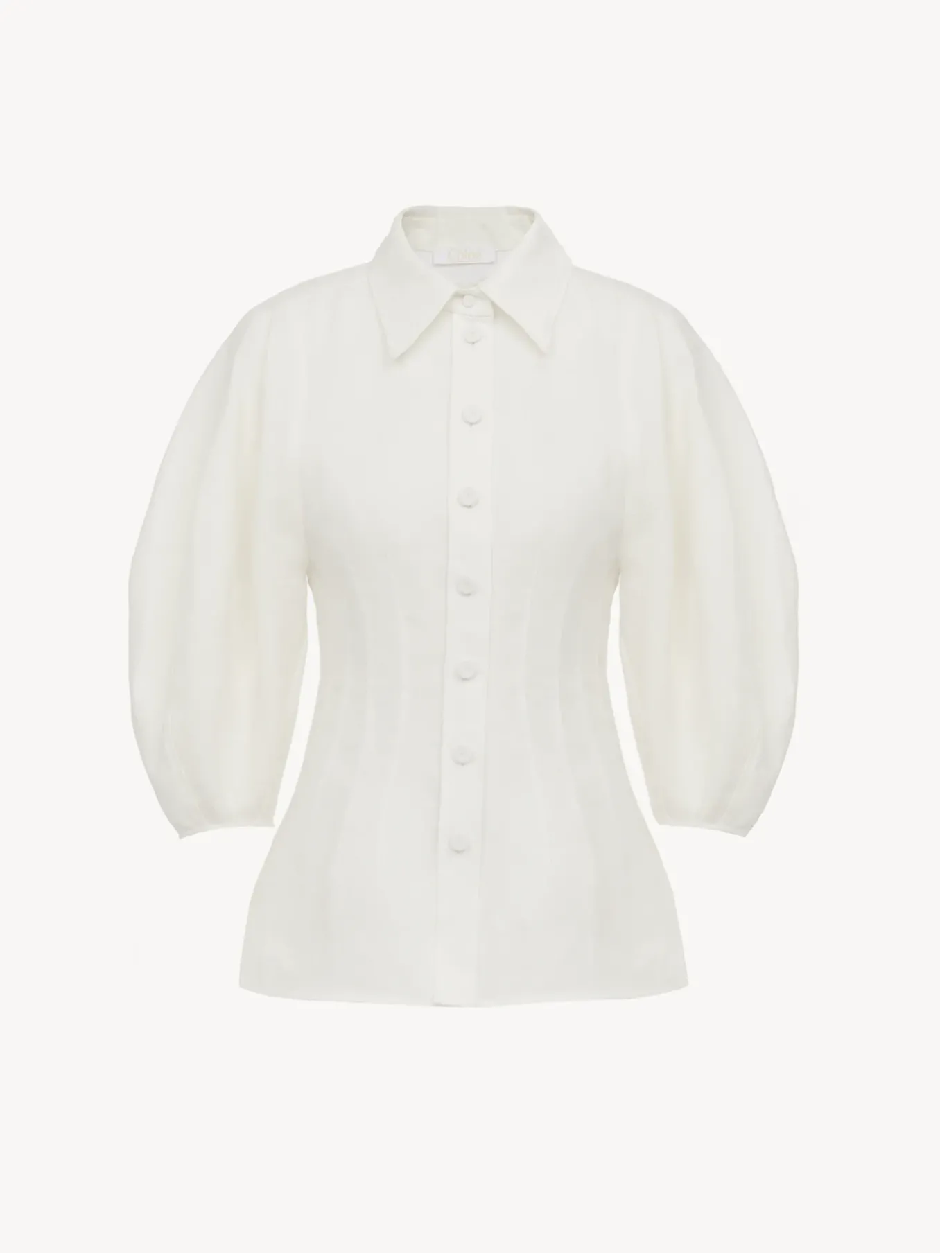 Tops Et Blouses-Chloé Chemise Corset Manches Ballon Iconic Milk