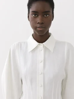 Tops Et Blouses-Chloé Chemise Corset Manches Ballon Iconic Milk
