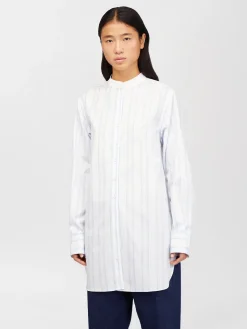 Vêtements-Chloé Chemise Longue Col Mao Hemp