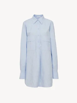 Tops Et Blouses-Chloé Chemise Longue Oversize Pure Blue