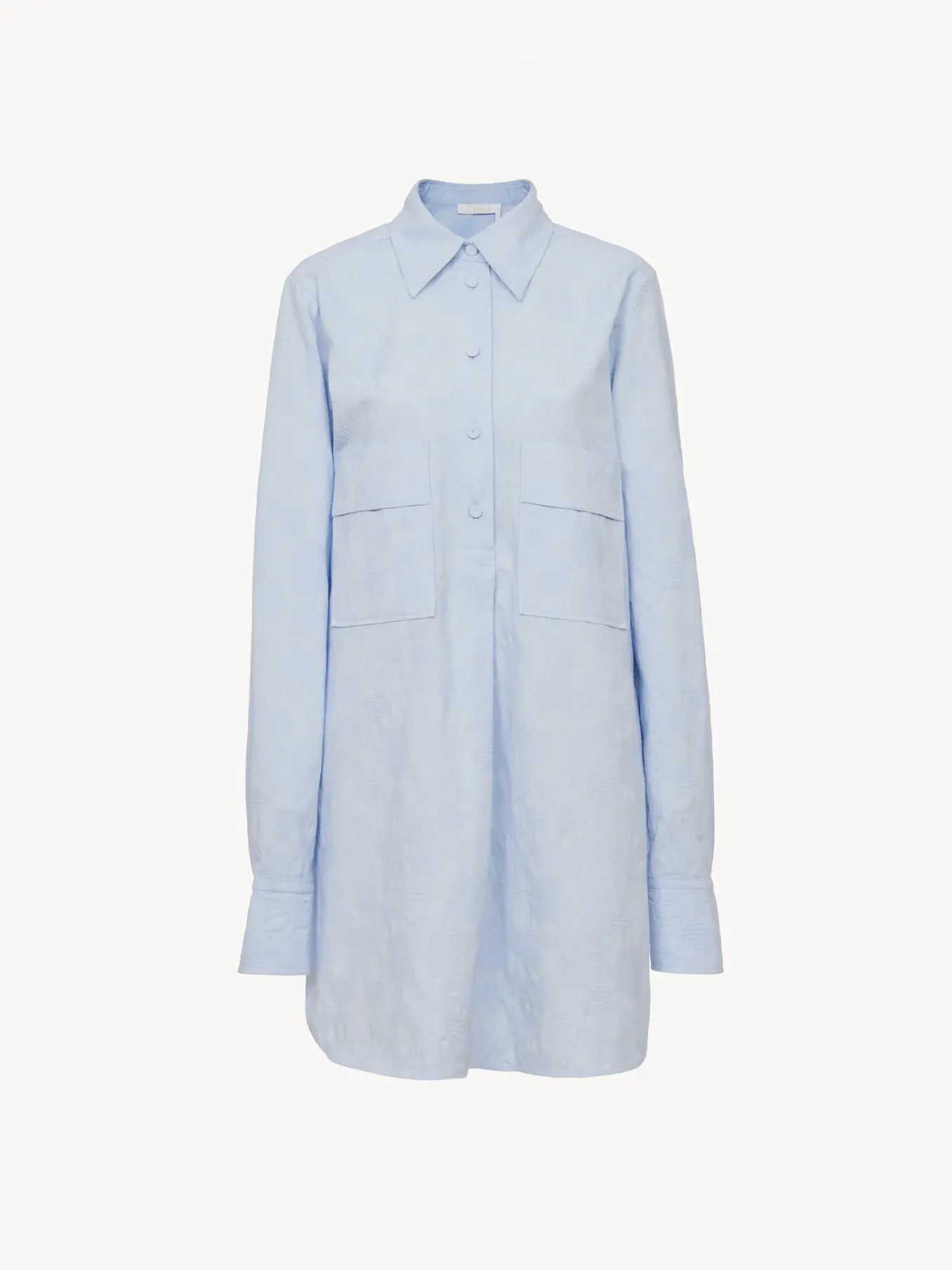 Tops Et Blouses-Chloé Chemise Longue Oversize Pure Blue