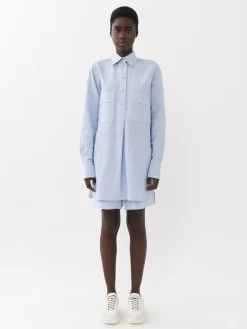 Tops Et Blouses-Chloé Chemise Longue Oversize Pure Blue