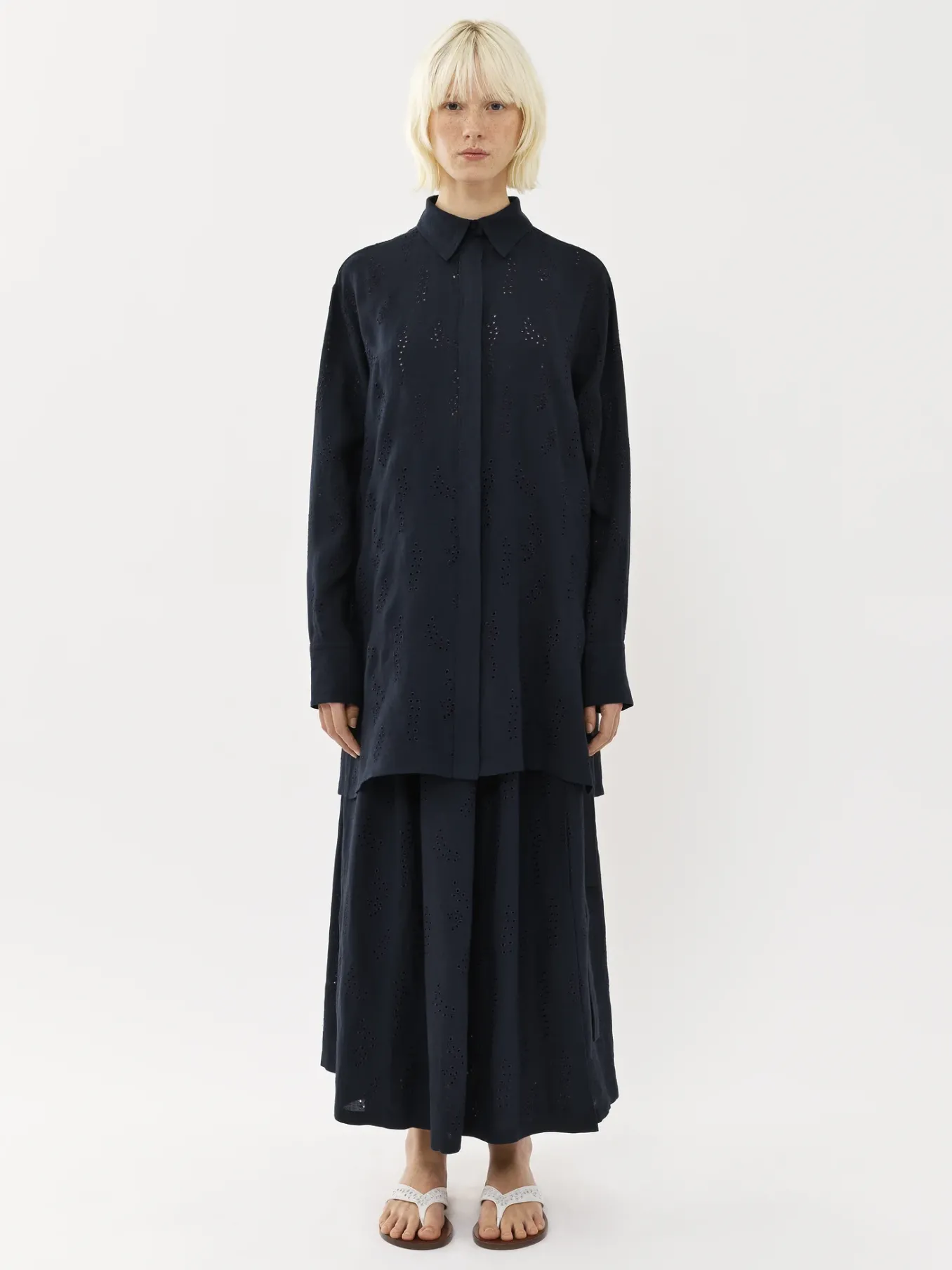 Tops Et Blouses-Chloé Chemise Longue Patricia Chloe X Eres Summer Night