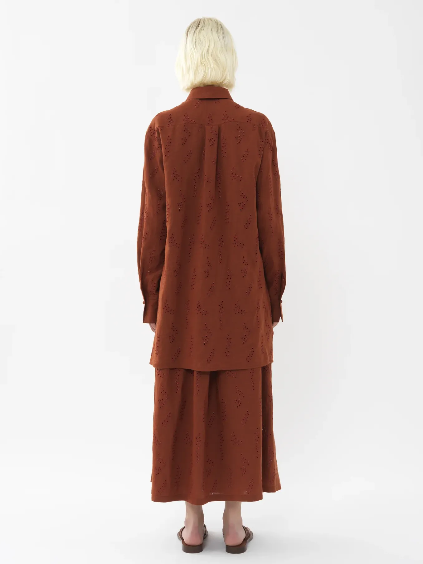 Tops Et Blouses-Chloé Chemise Longue Patricia Chloe X Eres Red Ochre