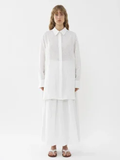 Tops Et Blouses-Chloé Chemise Longue Patricia Chloe X Eres Iconic Milk