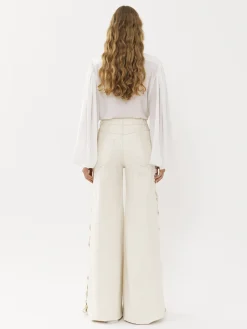 Tops Et Blouses-Chloé Chemise Manches Bouffantes Blanc