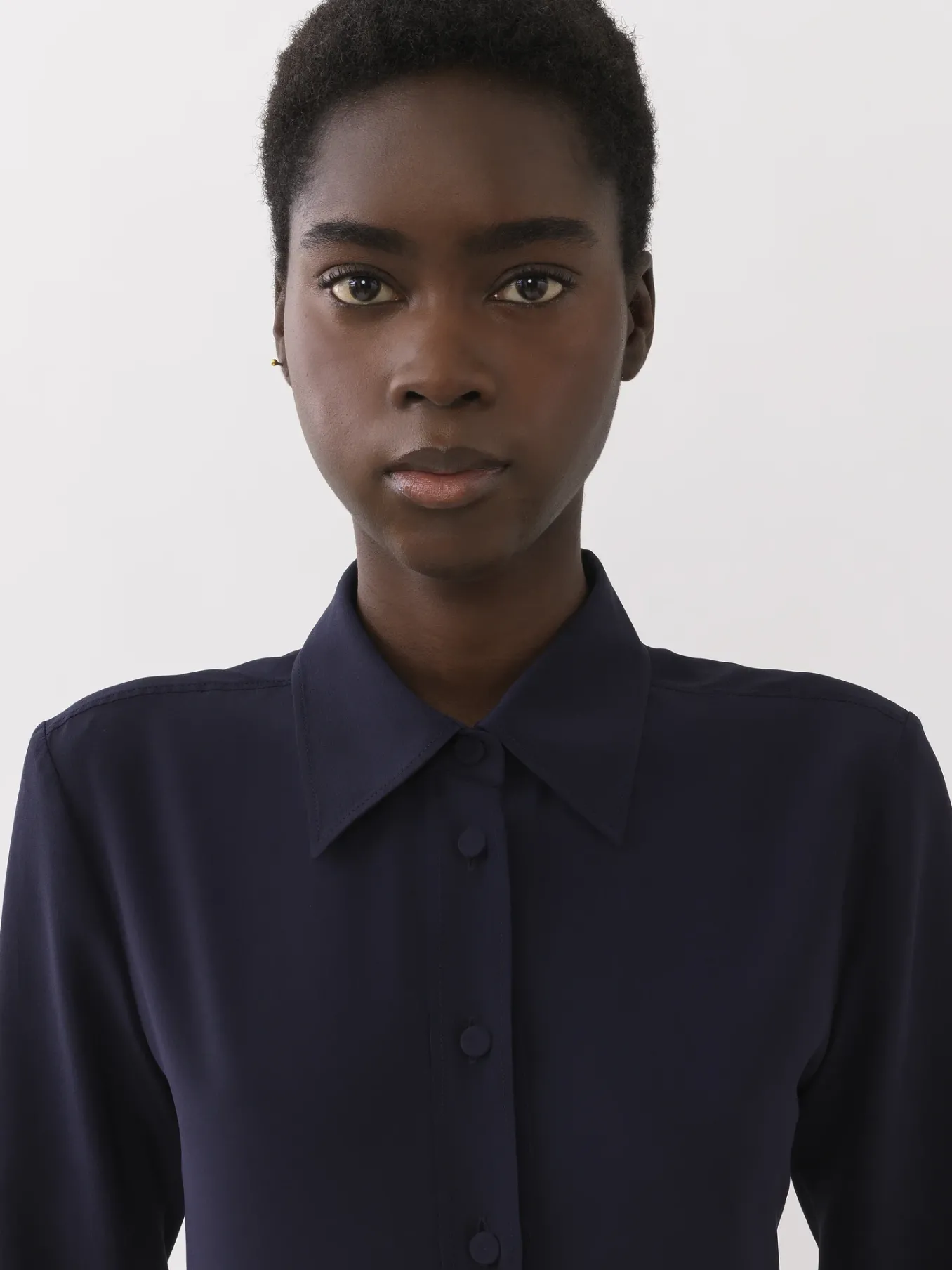 Tops Et Blouses-Chloé Chemise Manches Froncees Dark Denim