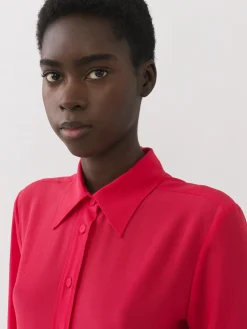 Tops Et Blouses-Chloé Chemise Manches Froncees Pink Fizz