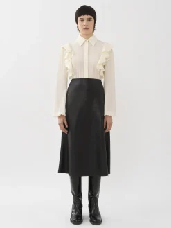 Tops Et Blouses-Chloé Chemise Volantee Coconut Milk