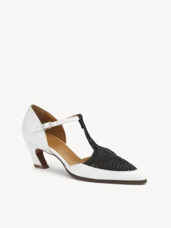 Ballerines Et Escarpins-Chloé Escarpins Mary Jane Olene White - Black 1