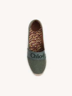 Denim-Chloé Espadrilles Piia Wide Forest