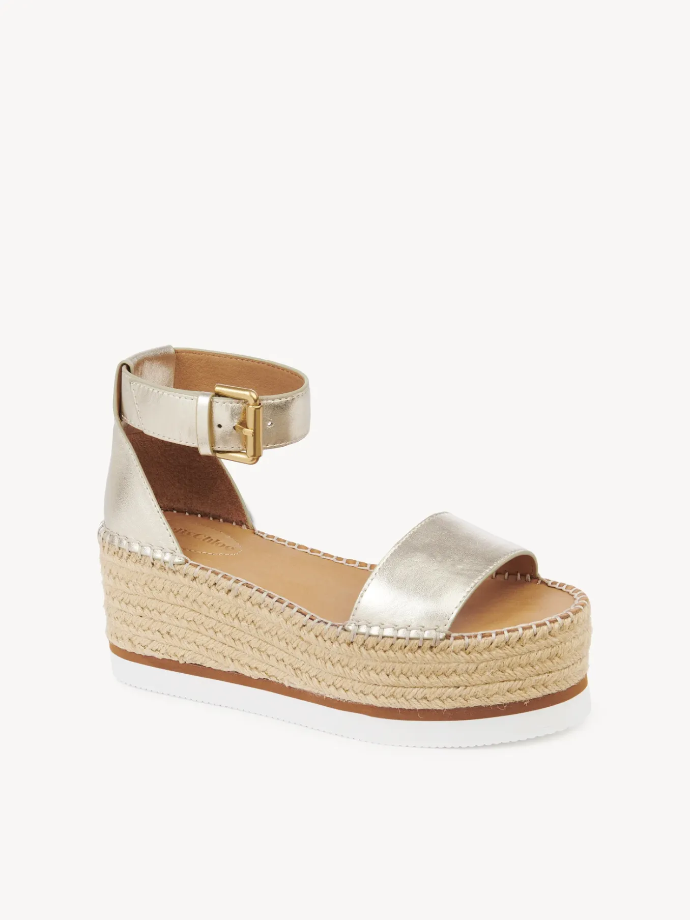 Sandales Et Espadrilles-Chloé Espadrilles Plateform Glyn Platino