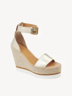 Sandales Et Espadrilles-Chloé Espadrilles Plateform Glyn Platino
