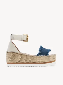 Sandales Et Espadrilles-Chloé Espadrilles Plateform Glyn Petrol
