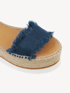Sandales Et Espadrilles-Chloé Espadrilles Plateform Glyn Petrol