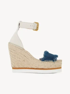 Sandales Et Espadrilles-Chloé Espadrilles Plateforme Glyn Petrol