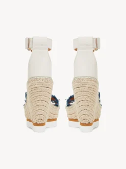 Sandales Et Espadrilles-Chloé Espadrilles Plateforme Glyn Petrol